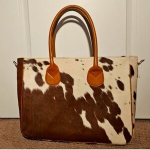 Cow leather handbag